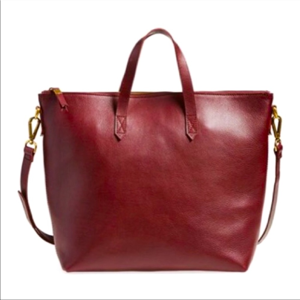 Madewell The Transport Satchel in Dark Cabernet